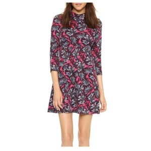 48. REBECCA TAYLOR MYSTIC LONG-SLEEVE MOCKNECK DRESS